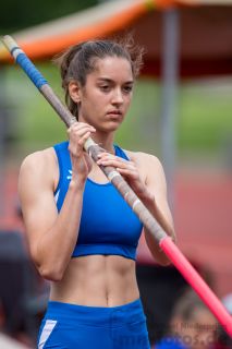 Maja Vogeley (TSV Falkensee); Heinz Roloff-Stabhochsprung-Meeting 2019 am 08.06.2019 im Sportpark Liebigstraße in Holzminden (Niedersachsen)