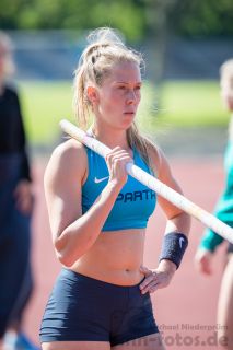 Caroline Ranners (Sparta Copenhagen); Heinz Roloff-Stabhochsprung-Meeting 2019 am 08.06.2019 im Sportpark Liebigstraße in Holzminden (Niedersachsen), Foto: Michael Niederpruem