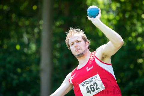 Benedikt Tobias Dräger (TG Herford); Pfingstsportfest 2019 am 10.06.2019 im Stadion Schulzentrum Sued in Bad Oeynhausen (Nordrhein-Westfalen), Foto: Michael Niederpruem