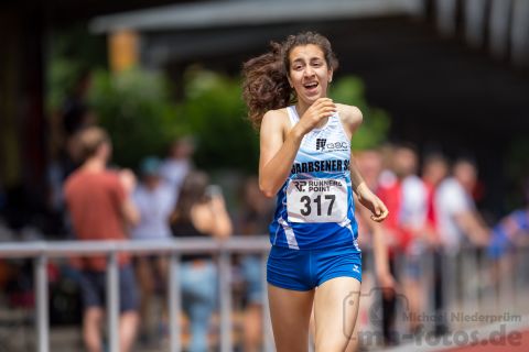 Yasmin Amaadacho (Garbsener SC); Pfingstsportfest 2019 am 10.06.2019 im Stadion Schulzentrum Sued in Bad Oeynhausen (Nordrhein-Westfalen), Foto: Michael Niederpruem