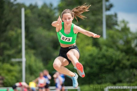 Kira Seifert (VfL Bückeburg); Pfingstsportfest 2019 am 10.06.2019 im Stadion Schulzentrum Sued in Bad Oeynhausen (Nordrhein-Westfalen), Foto: Michael Niederpruem
