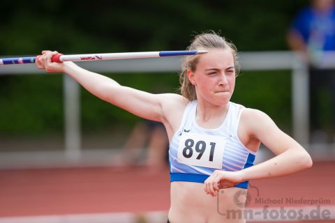 Anna Louisa Lissel (LAZ Regio Herford); Pfingstsportfest 2019 am 10.06.2019 im Stadion Schulzentrum Sued in Bad Oeynhausen (Nordrhein-Westfalen), Foto: Michael Niederpruem