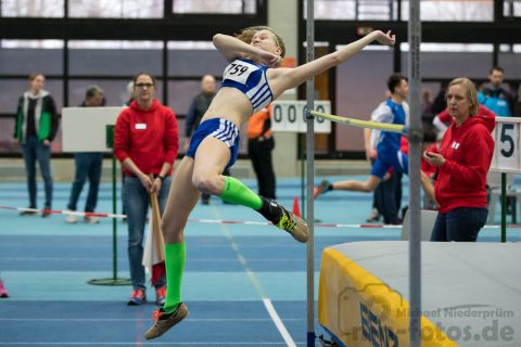 Tabitha Jordan (MTV Hondelage); NLV + BLV Leichtathletik Hallenmeisterschaften am 20.01.2019 in Hannover (Sportleistungszentrum), Niedersachsen, Foto: Michael Niederpruem, Foto: Michael Niederpruem