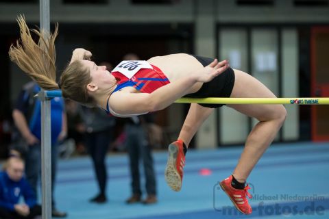 Milena Dankert (TV Jahn Schneverdingen); NLV + BLV Leichtathletik Hallenmeisterschaften am 20.01.2019 in Hannover (Sportleistungszentrum), Niedersachsen, Foto: Michael Niederpruem
