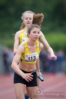 Celine Rudolph (StG Essen/Ruhr); NRW Langstaffelmeisterschaften am 11.05.2019 im Hembergstadion in Iserlohn (Nordrhein-Westfalen), Foto: Michael Niederpruem
