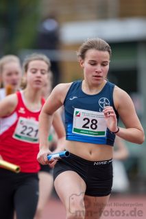 Johanna Helmrich (LAV Bayer Uerdingen/Dormagen); NRW Langstaffelmeisterschaften am 11.05.2019 im Hembergstadion in Iserlohn (Nordrhein-Westfalen), Foto: Michael Niederpruem