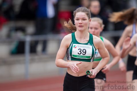 Christina Lehnen (LAZ Moenchengladbach); NRW Langstaffelmeisterschaften am 11.05.2019 im Hembergstadion in Iserlohn (Nordrhein-Westfalen), Foto: Michael Niederpruem