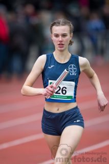 Pia Szymanowski (LAV Bayer Uerdingen/Dormagen); NRW Langstaffelmeisterschaften am 11.05.2019 im Hembergstadion in Iserlohn (Nordrhein-Westfalen), Foto: Michael Niederpruem