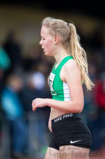 Sarina Fischer (StG Kreis Luedinghausen); NRW Langstaffelmeisterschaften am 11.05.2019 im Hembergstadion in Iserlohn (Nordrhein-Westfalen), Foto: Michael Niederpruem