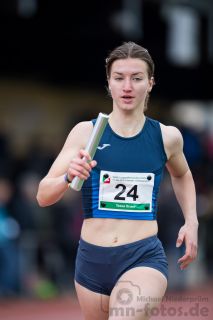 Tessa Srumf (LAV Bayer Uerdingen/Dormagen); NRW Langstaffelmeisterschaften am 11.05.2019 im Hembergstadion in Iserlohn (Nordrhein-Westfalen), Foto: Michael Niederpruem