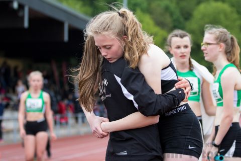 Katharina Heyse (LAC Veltins Hochsauerland); NRW Langstaffelmeisterschaften am 11.05.2019 im Hembergstadion in Iserlohn (Nordrhein-Westfalen), Foto: Michael Niederpruem