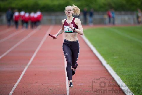 Christina Zwirner (ASV Koeln); NRW Langstaffelmeisterschaften am 11.05.2019 im Hembergstadion in Iserlohn (Nordrhein-Westfalen), Foto: Michael Niederpruem
