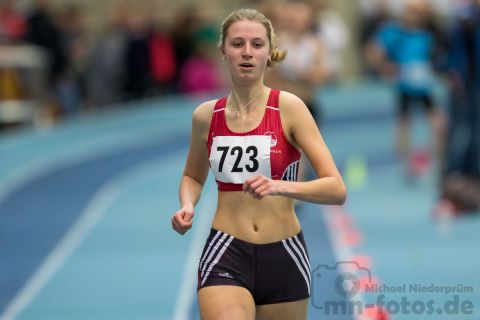 Marie Proepsting (VfL Eintracht Hannover); NLV + BLV Leichtathletik Hallenmeisterschaften am 20.01.2019 in Hannover (Sportleistungszentrum), Niedersachsen, Foto: Michael Niederpruem
