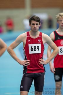 Malte Prietz (VfL Eintracht Hannover); NLV + BLV Leichtathletik Hallenmeisterschaften am 20.01.2019 in Hannover (Sportleistungszentrum), Niedersachsen, Foto: Michael Niederpruem