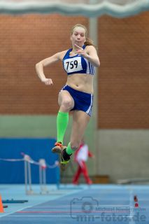 Tabitha Jordan (MTV Hondelage); NLV + BLV Leichtathletik Hallenmeisterschaften am 20.01.2019 in Hannover (Sportleistungszentrum), Niedersachsen, Foto: Michael Niederpruem