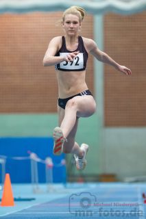 Merle Homeier (VfL Bueckeburg); NLV + BLV Leichtathletik Hallenmeisterschaften am 20.01.2019 in Hannover (Sportleistungszentrum), Niedersachsen, Foto: Michael Niederpruem