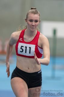Kira Wittmann (SV Quitt Ankum); NLV + BLV Leichtathletik Hallenmeisterschaften am 20.01.2019 in Hannover (Sportleistungszentrum), Niedersachsen, Foto: Michael Niederpruem