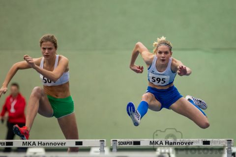 Marie Dehning (LG Celle-Land); NLV + BLV Leichtathletik Hallenmeisterschaften am 20.01.2019 in Hannover (Sportleistungszentrum), Niedersachsen, Foto: Michael Niederpruem