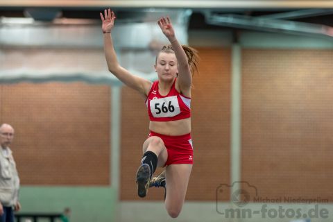 Emily Kuehn (LG Braunschweig); NLV + BLV Leichtathletik Hallenmeisterschaften am 20.01.2019 in Hannover (Sportleistungszentrum), Niedersachsen, Foto: Michael Niederpruem
