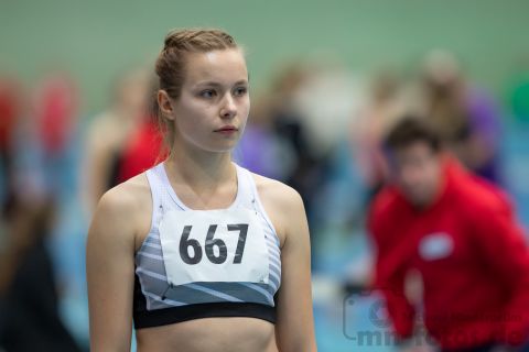 Lale Eden (Hannover 96); NLV + BLV Leichtathletik Hallenmeisterschaften am 20.01.2019 in Hannover (Sportleistungszentrum), Niedersachsen, Foto: Michael Niederpruem