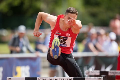 Justus Ringel (SC Potsdam); Deutsche U23 Meisterschaften am 15.06.2019 im Stadion Wetzlar in Wetzlar (Hessen), Foto: Michael Niederpruem