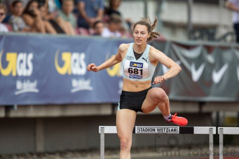 Silvana Tinnes (LAZ PUMA Rhein-Sieg); Deutsche U23 Meisterschaften am 15.06.2019 im Stadion Wetzlar in Wetzlar (Hessen), Foto: Michael Niederpruem