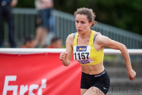 Lena Schlag (LG Weissacher Tal); Deutsche U23 Meisterschaften am 15.06.2019 im Stadion Wetzlar in Wetzlar (Hessen), Foto: Michael Niederpruem