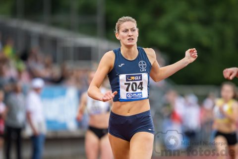 Anne-Catherine Wasser (LAV Bayer Uerdingen/Dormagen); Deutsche U23 Meisterschaften am 15.06.2019 im Stadion Wetzlar in Wetzlar (Hessen), Foto: Michael Niederpruem