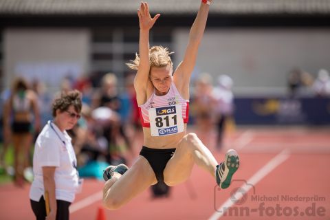Lisa Maihoefer (LC Rehlingen); Deutsche U23 Meisterschaften am 15.06.2019 im Stadion Wetzlar in Wetzlar (Hessen), Foto: Michael Niederpruem