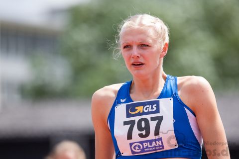 Janina Lange (MTV Luebeck); Deutsche U23 Meisterschaften am 15.06.2019 im Stadion Wetzlar in Wetzlar (Hessen), Foto: Michael Niederpruem