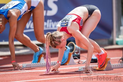 Wiebke Griephan (LAV Ribnitz-Damgarten/Sanitz); Deutsche U23 Meisterschaften am 15.06.2019 im Stadion Wetzlar in Wetzlar (Hessen), Foto: Michael Niederpruem