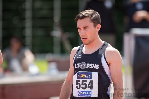 Philip Bluemel (LT DSHS Koeln); Deutsche U23 Meisterschaften am 15.06.2019 im Stadion Wetzlar in Wetzlar (Hessen), Foto: Michael Niederpruem
