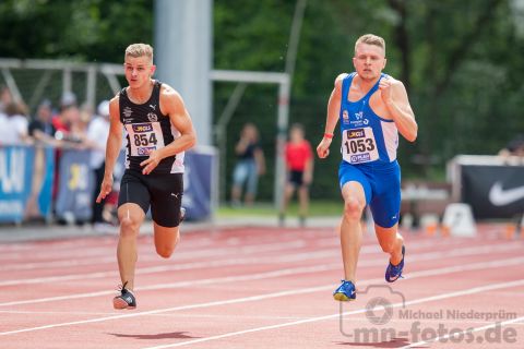 Niels Torben Giese (SC DHfK Leipzig), Philipp Trutenat (TV Wattenscheid 01); Deutsche U23 Meisterschaften am 15.06.2019 im Stadion Wetzlar in Wetzlar (Hessen), Foto: Michael Niederpruem