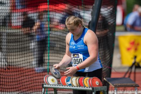 Julia Ritter (TV Wattenscheid 01); Deutsche U23 Meisterschaften am 15.06.2019 im Stadion Wetzlar in Wetzlar (Hessen), Foto: Michael Niederpruem