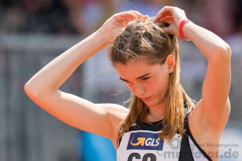 Katarina Lauth (MTG Mannheim); Deutsche U23 Meisterschaften am 15.06.2019 im Stadion Wetzlar in Wetzlar (Hessen), Foto: Michael Niederpruem