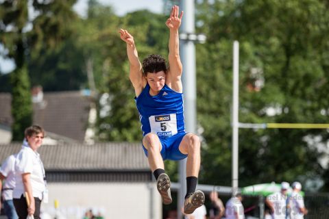 Enrico Guentert (TV Engen); Deutsche U23 Meisterschaften am 15.06.2019 im Stadion Wetzlar in Wetzlar (Hessen), Foto: Michael Niederpruem
