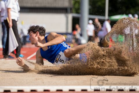Enrico Guentert (TV Engen); Deutsche U23 Meisterschaften am 15.06.2019 im Stadion Wetzlar in Wetzlar (Hessen), Foto: Michael Niederpruem