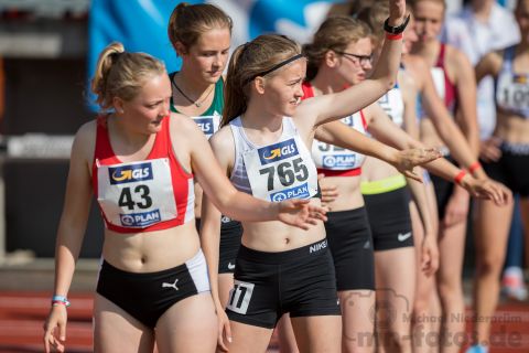 Maike Sauer (LG Region Karlsruhe), Olivia Guerth (StG Diez/Lehmen); Deutsche U23 Meisterschaften am 15.06.2019 im Stadion Wetzlar in Wetzlar (Hessen), Foto: Michael Niederpruem