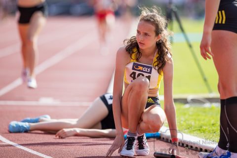 Xenia Krebs (VfL Loeningen); Deutsche U23 Meisterschaften am 15.06.2019 im Stadion Wetzlar in Wetzlar (Hessen), Foto: Michael Niederpruem