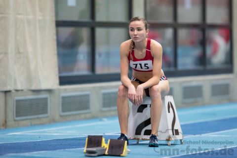 Michelle Janiak (VfL Eintracht Hannover); NLV + BLV Leichtathletik Hallenmeisterschaften am 19.01.2019 in Hannover (Sportleistungszentrum), Niedersachsen, Foto: Michael Niederpruem