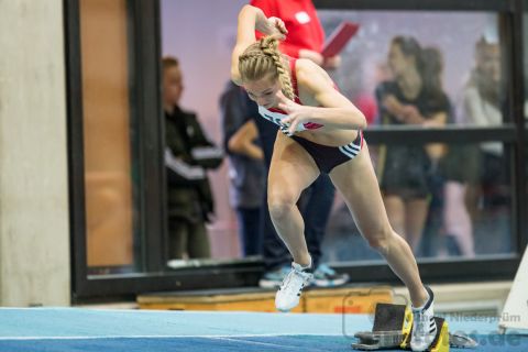 Luna Bulmahn (VfL Eintracht Hannover); NLV + BLV Leichtathletik Hallenmeisterschaften am 19.01.2019 in Hannover (Sportleistungszentrum), Niedersachsen, Foto: Michael Niederpruem