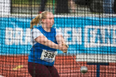 Isabel Weitzel (ESV Jahn Treysa); Deutsche U23 Meisterschaften am 16.06.2019 im Stadion Wetzlar in Wetzlar (Hessen), Foto: Michael Niederpruem