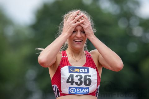 Luna Bulmahn (VfL Eintracht Hannover); Deutsche U23 Meisterschaften am 16.06.2019 im Stadion Wetzlar in Wetzlar (Hessen), Foto: Michael Niederpruem