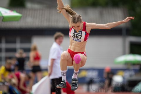 Malina Reichert (Hamburger SV); Deutsche U23 Meisterschaften am 16.06.2019 im Stadion Wetzlar in Wetzlar (Hessen), Foto: Michael Niederpruem