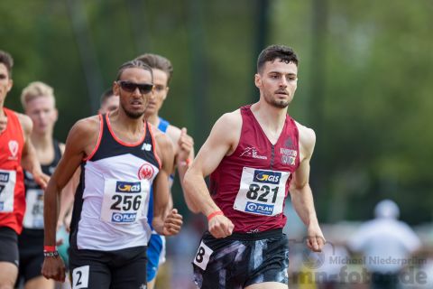 Dennis Biederbick (LG Eintracht Frankfurt), Christian Von Eitzen (LC Rehlingen); Deutsche U23 Meisterschaften am 16.06.2019 im Stadion Wetzlar in Wetzlar (Hessen), Foto: Michael Niederpruem