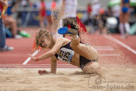 Claudia Hillenhagen (SCC Berlin); Deutsche U23 Meisterschaften am 16.06.2019 im Stadion Wetzlar in Wetzlar (Hessen), Foto: Michael Niederpruem