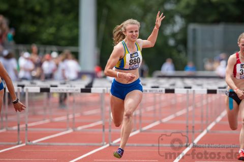Anne Weigold (LG Mittweida); Deutsche U23 Meisterschaften am 16.06.2019 im Stadion Wetzlar in Wetzlar (Hessen), Foto: Michael Niederpruem