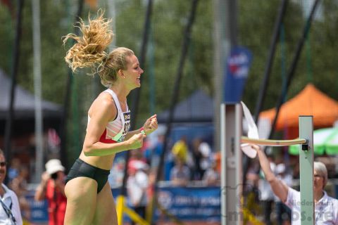Christina Honsel (LG Olympia Dortmund); Deutsche U23 Meisterschaften am 16.06.2019 im Stadion Wetzlar in Wetzlar (Hessen), Foto: Michael Niederpruem