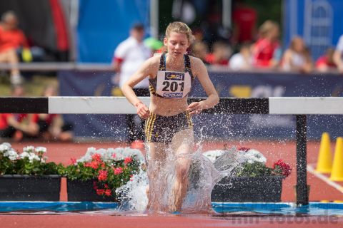 Johanna Beck (LG Karlstadt-Gambach-Lohr); Deutsche U23 Meisterschaften am 16.06.2019 im Stadion Wetzlar in Wetzlar (Hessen), Foto: Michael Niederpruem