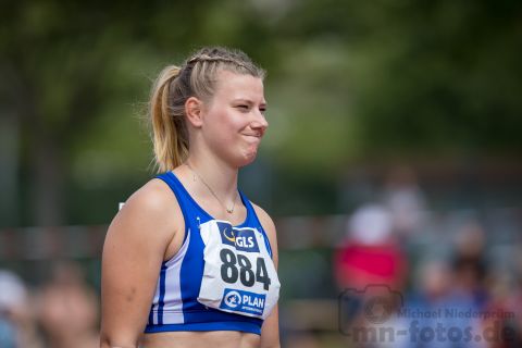 Leonie Troeger (Hallesche Leichtathl.-Freunde); Deutsche U23 Meisterschaften am 16.06.2019 im Stadion Wetzlar in Wetzlar (Hessen), Foto: Michael Niederpruem